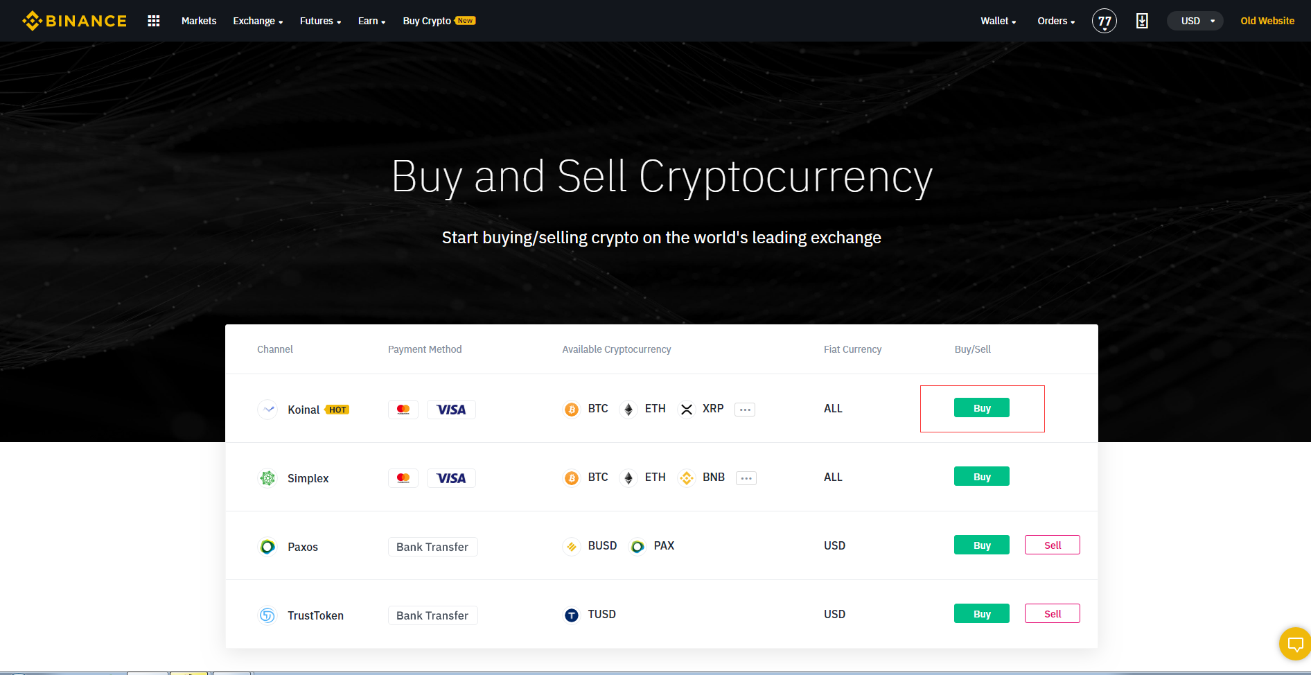 Buy and Sell Cryptocurrency